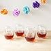 Cathy's Concepts Sugar Skull Stemless Wine Glasses, Set of 4, Clear