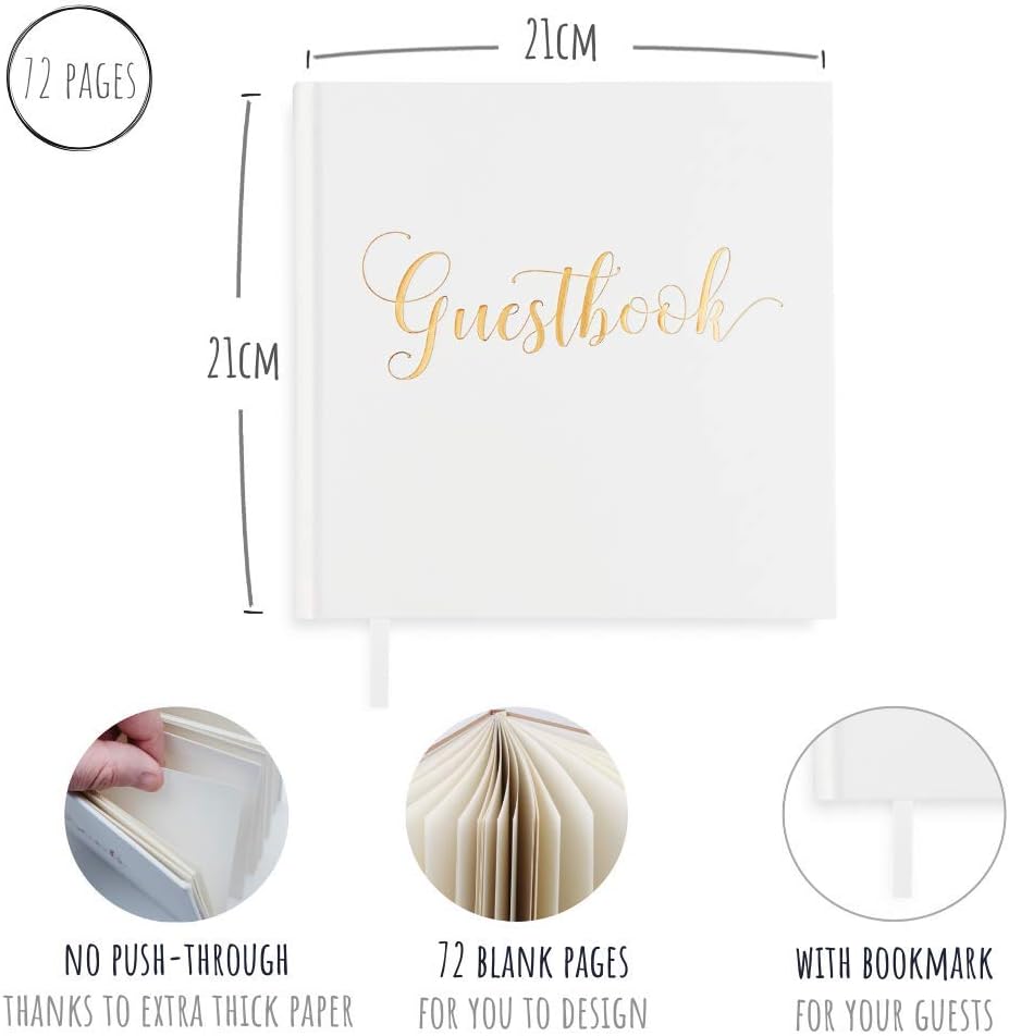 Plantvibes Luxury Guest Book, 72 Pages, Hardcover, Premium Thick Pages - Image 5