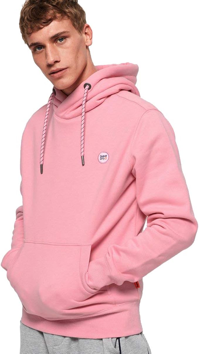 superdry pink hoodie mens