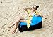 HAKE Inflatable Lounger with Portable Carry Bag for Outdoor and Indoor use (Blue)