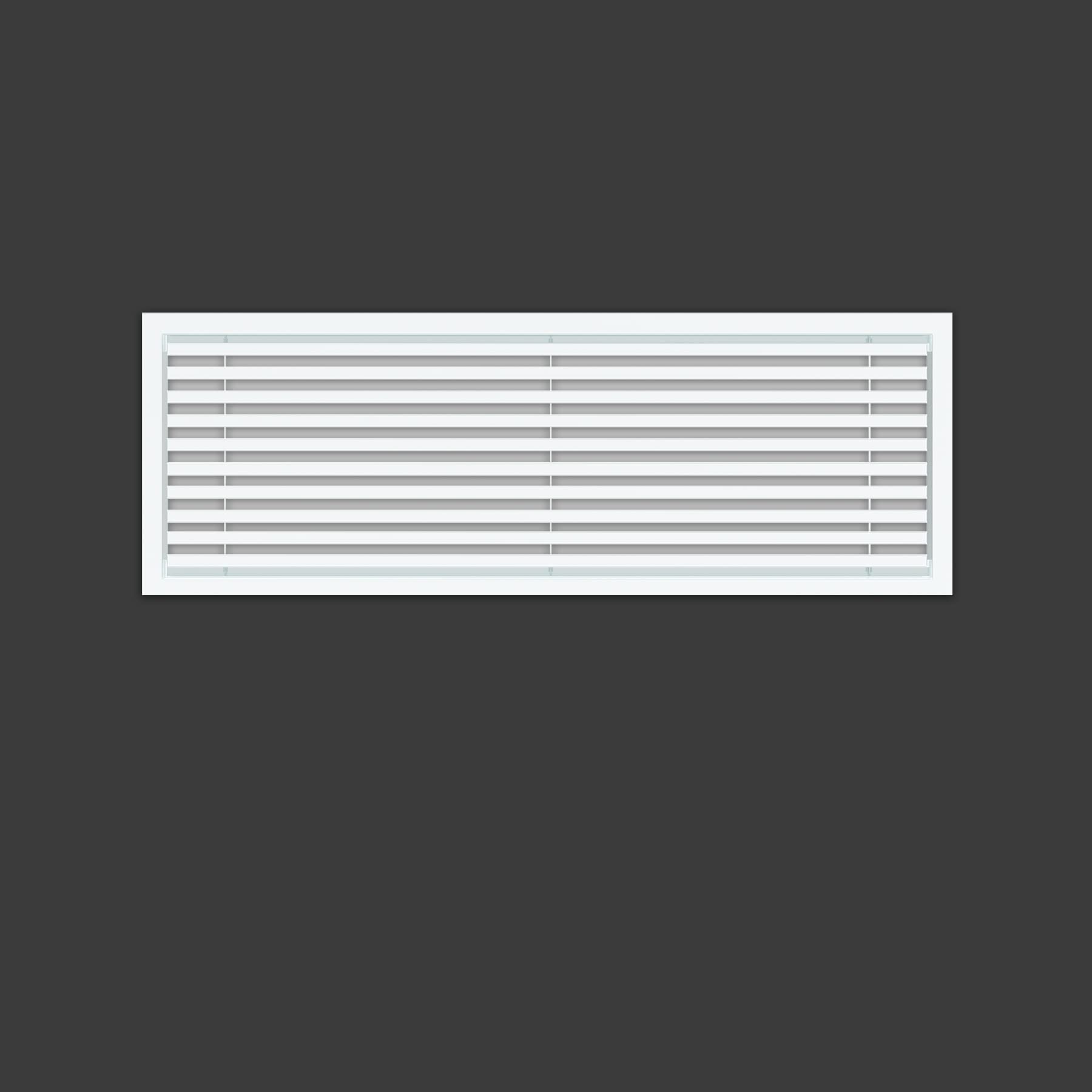 Photo 1 of Powrocket Linear Bar Air Grille 16" X 6", Aluminum Air Supply/Return Grilles,Easy Air Flow,Removable Grille/Door-HVAC Air Vent Cover,White[Outer Dimensions: 16.8"w X 6.8"h]