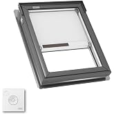 Velux FS C01 2004S FS Fixed Deck Mount Skylight with Laminated LowE3 Glass and Solar Room Darkening Shade - C01 (R/O: 21 in x 26-7/8 in)
