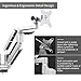 Dual Monitor Mount Stand-Adjustable Full Motion Gas Spring Monitor Arm for Two Screens up to 30″,20Lbs per arm by Bewiser (D220)thumb 4