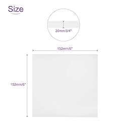 DMiotech 6 x 6 x 3/4 Inch Plastic UHMW