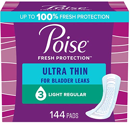 Poise Ultra Thin Incontinence Pads &amp; Postpartum Incontinence Pads, 3 ...