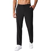 BRXL Men's Stretch Comfy Golf Pants Quick Dry Lightweight Work Casual Pants for Men with Pockets Belt Loops
