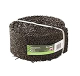 Plow & Hearth 55632 Recycled Rubber Permanent Garden Mulch Border, 120 L x 4.50 W