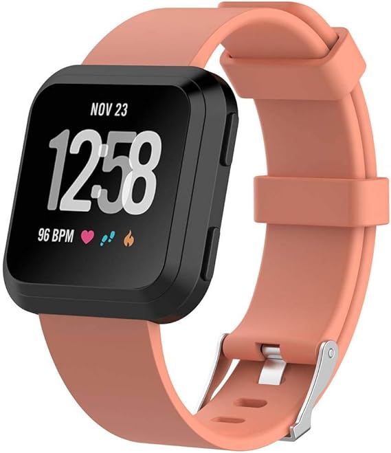 fitbit versa peach band