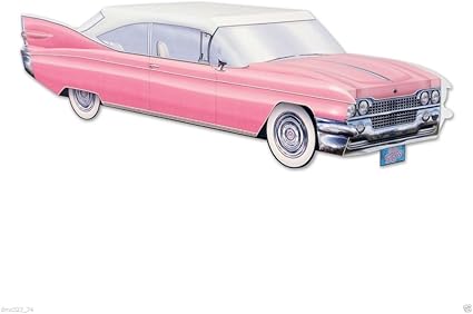 Amazon Com 50s Grease Sock Hop Party Decoration Pink Cruisin Car