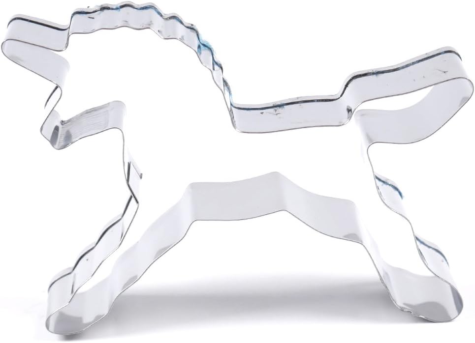 Rack Jack Unicorn Cookie Cutter 4.5" Durable, Economical, Tinplated Steel for Desserts and Cookies Cake Baking Mold