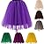 Gloa Princess Tutu Skirt Women Tulle Half Slips Wedding Party Petticoat Underskirt - Yellow