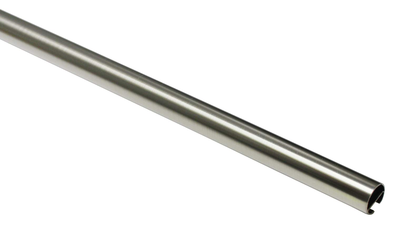 Gardinia Curtain Rod with Inner Track Diameter 20 mm Stainless Steel Look 160 cm, Metal