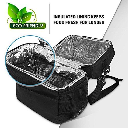 Dynamic Gear Refrigerated Lunch Box Tote Bag, Large, Adults/Men/Women, Insulated, Mesh Pockets, For Travel, Work, Picnic, Camping!