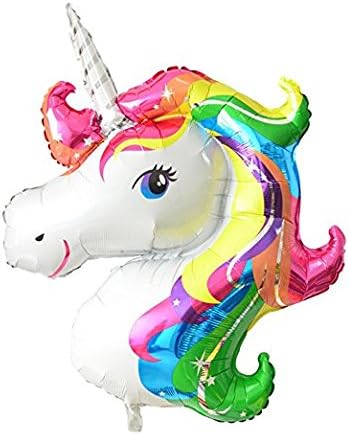 FindFun 33'' Unicorn Foil Balloon Animal Horse Decor for Birthday Baby Shower Party Wdding Child Toys