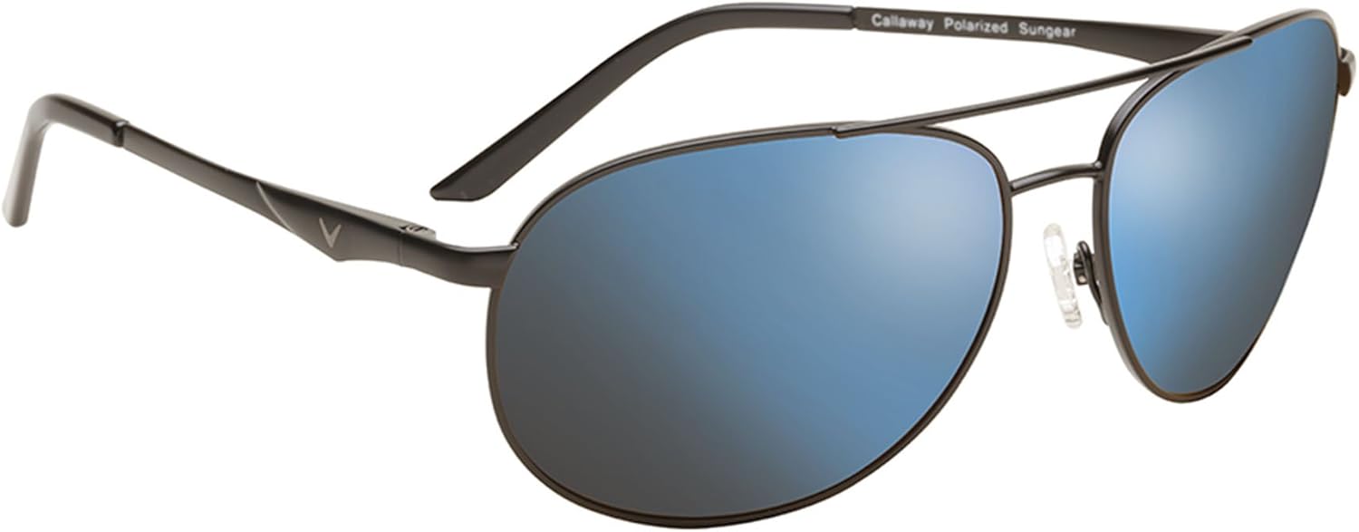 Callaway Sungear Hawk anteojos de Sol de Golf, Brown Lens and Blue