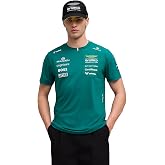 PUMA Aston Martin F1 2026 Men's Team Tshirt | Regular fit, All the latest team and partner logos, Short sleeve with round neck collar, Officially licensed