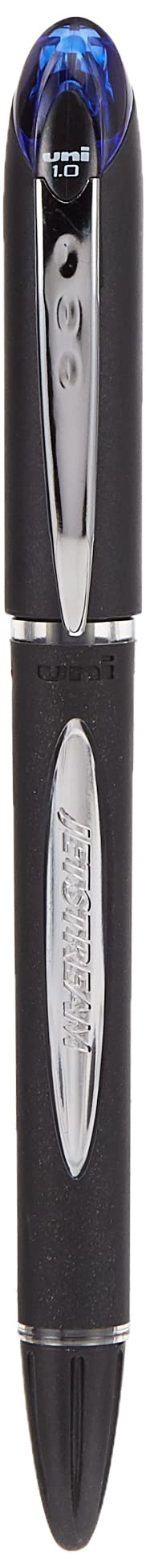 Uni-ball SX210 Jetstream Rollerball Pen Rubber Grip 1.0mm Tip 0.7mm Line Blue Ref 9008001 [Pack of 12]