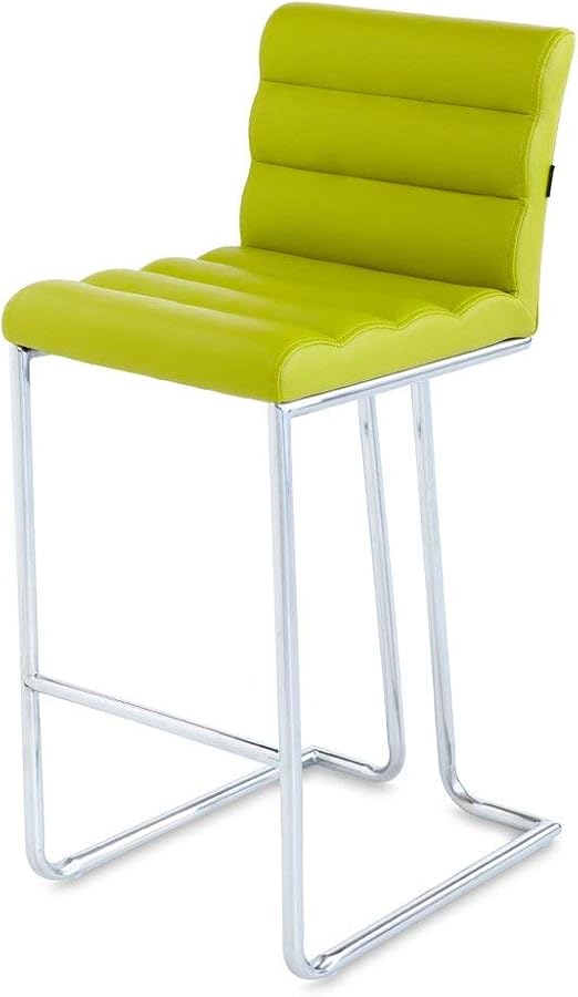 Zuri Furniture Luna Counter Height Modern Bar Stool with
