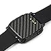 ArmorSuit Pebble Time Screen Protector MilitaryShield + Black Carbon Fiber Skin Wrap Film Back Protector for Pebble Time