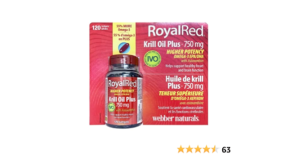 Webber Naturals RoyalRed Krill Oil Plus 