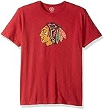 NHL Chicago Blackhawks Men's Scrum Basic Tee, Rescue Red, X-Large