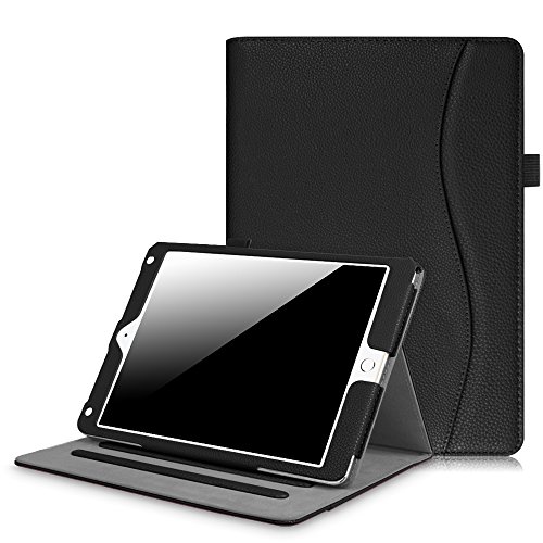 Fintie iPad 9.7 Inch 2017 / iPad Air 2 / iPad Air Case - [Corner Protection] Multi-Angle Viewing Folio Stand Cover w/ Pocket, Auto Wake / Sleep for Apple iPad 2017 Model, iPad Air 1 2, Black