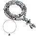 Cat Eye Jewels 108 Buddhist Prayer Beads Meditation Mala Beads Bracelet Necklace Cherry Turquoise