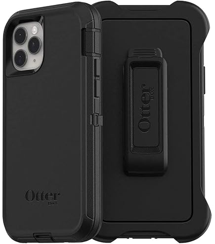 OtterBox Defender Series - Funda Con Clip Para Cinturón Para Defender Series, Apple IPhone Xs 10s Y IPhone X, Embalaje No Minorista, Color Negro