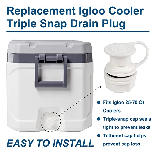 LBBParts Cooler Drain Plug Replacement for Igloo Cooler, Igloo Cooler