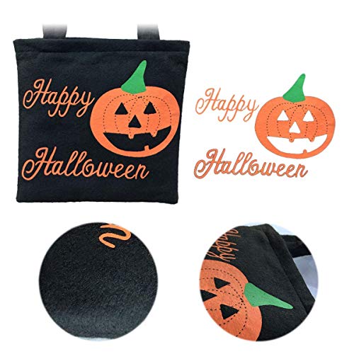 4 Pack Trick or Treat Handbags Bags Halloween Candy Handbag Pumpkin Candy Bucket for Kids