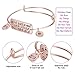 Ingooood Graduation Gift Bracelet for Women 2021 Graduation Cap Bracelet She Believed She Could So She Did Adjustable Bracelet for Women (Rose Gold)