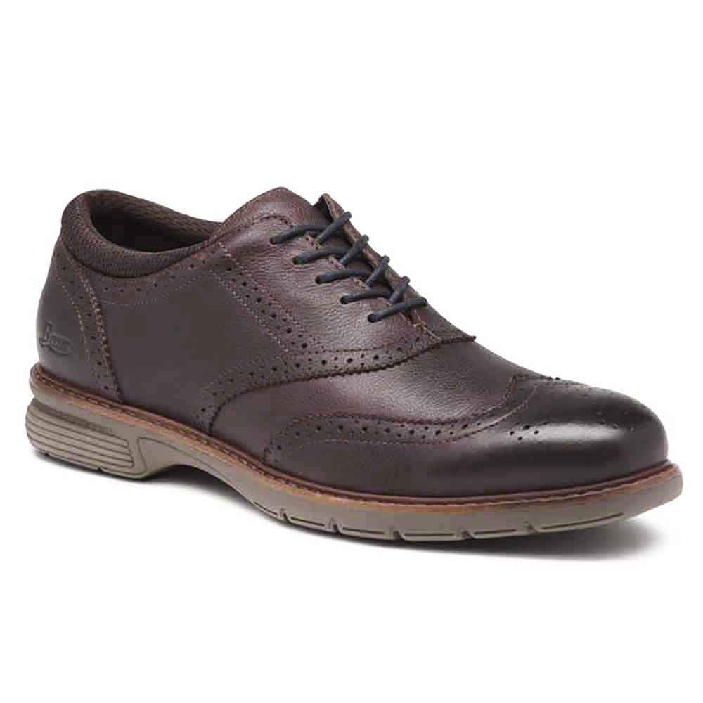 Mens Propel Wingtip Leather Shoes Brown 