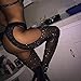Oksale Womens Open Srotch Net Fishnet Bodystockings Drill Pantyhose Tights Stockings (Black)