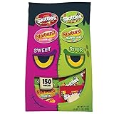 SKITTLES & STARBURST Sweet & Sour Halloween Candy Fun Size Variety Mix 4 lb Bag 150 Pieces