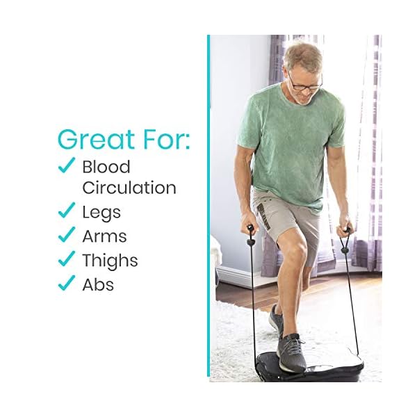 Vive-Shake-Plate-Vibration-Platform-with-Resistance-Exercise-Band-Vibrating-Fat-Shaker-Power-Machine-Equipment-for-Whole-Body-Home-Fitness-Pulsating-Weight-Loss-Training Vive Shake Plate - Vibration Platform with Resistance Exercise Band - Vibrating Shaker Power Machine - Equipment for…