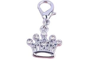 Rhinestone Crown Pet Dog Tag Pendant Collar Charm Jewelry Necklace Accessories - Silver Fine Craftsmanship Practical