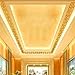 Pulison(TM)10pcs DIY Modern Acrylic Plastic Mirror Sticker Ar-hall Bedroom (Gold)