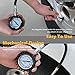 AstroAI Tire Pressure Gauge, 100 PSI Steel Made Heavy Duty for Car Truck Motorcycle with Integrated Bleed Button, Rubber Hose