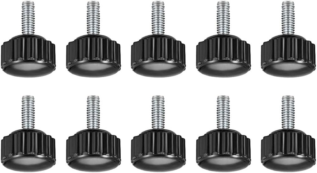 MACHSWON Knurled Clamping Knobs Saw Drill Press Lathe and Routing Jigs Packaging Machinery Printing Equipment Hand Clamping Handle Bolt Hand Knob Screw Replacement Parts M4 x 10mm 10pcs