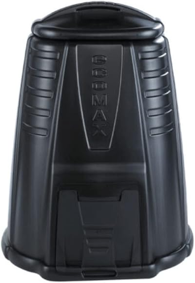 Ward 220L GN332 Outdoor Cylindrical Compost Bin with Hatch Door