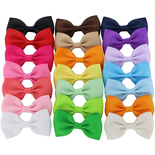 QingHan Baby Girl Boutique Grosgrain Ribbon Hair Bows Alligator Clips For Teens Kids Toddlers Children
