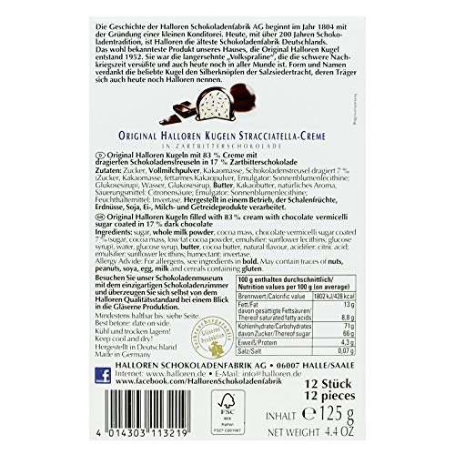 6er Pack Original Halloren Kugeln Stracciatella (6 x 125 g) Hallorenkugeln Halloren Schokolade – Bild 4