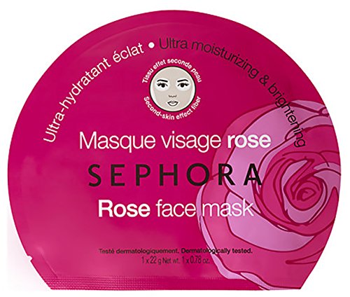 Sephora rose face mask - ultra moisturizing & brightening 0.8…