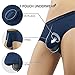 DAVID ARCHY Men's 4 Pack Micro Modal Separate Pouch Briefs with Fly (L, Navy Blue)