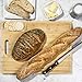 Extra Large Organic Bamboo Cutting Board for Kitchen, Includes 3 Built-In Compartments with Juice Grooves on Front and Back, Best as a Butcher Block or Chopping Board for Meat Bread Cheese Vegtables