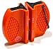 ALPHA TEK Pocket Hunting Knife Sharpener: Tungsten Carbide Ceramic Rod - For Camping and Outdoors (DAY GLOW ORANGE)