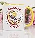 Rainbow Brite Stars Yellow Handle Mug