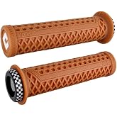 ODI Lock-On MTB V2.1 - Gum/White Checker D33VNGR-BC | ODI Vans V2.1 MTB LockOn Grips with Checker Clamp - Soft TPE, Waffle Pattern