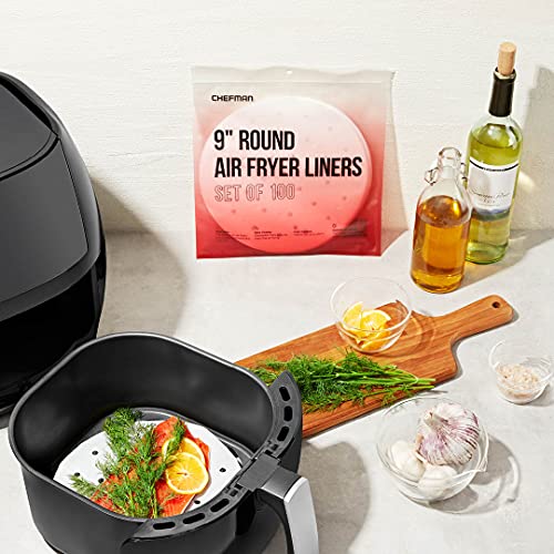 Chefman Disposable Air Fryer Liners HeatResistant Parchment Paper For