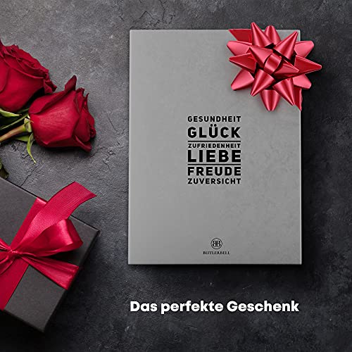 BUTLERBELL® Salz und Pfeffermühle mit Keramikmahlwerk | Gewürzmühlen Set | Hochzeitsgeschenke für Brautpaar thumbnail 3